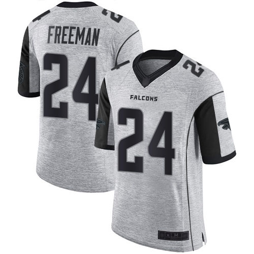 Atlanta Falcons Limited Gray Men Devonta Freeman Jersey NFL Football 24 Gridiron II